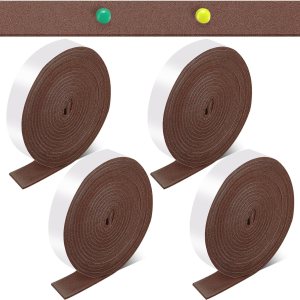 4 rollos de tiras de fieltro de 120 pulgadas con cinta adhesiva de fieltro para muebles, rollos de tiras de fieltro autoadhesivas, poliéster 4 rollos de tiras de fieltro de 120 pulgadas con cinta adhesiva de fieltro para muebles, rollos de tiras de fieltro autoadhesivas, poliéster