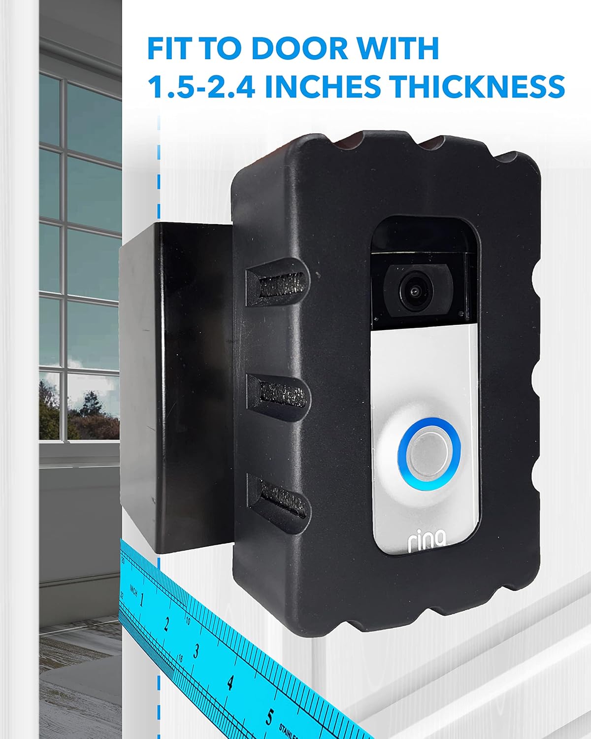 Skywin Soporte para timbre de video con anillo  Paquete de 2 unidades compatible con timbre inalámbrico  Sin taladro, fácil de instalar, soporte
