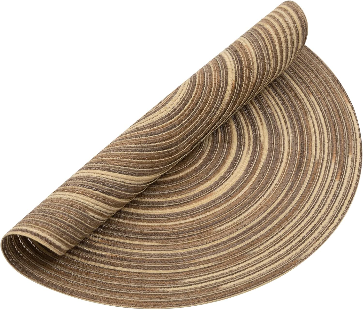 SHACOS – Manteles individuales circulares, trenzados y multicolor para mesas de cocina, el hogar, bodas o fiestas juego de 4 individuales lavables
