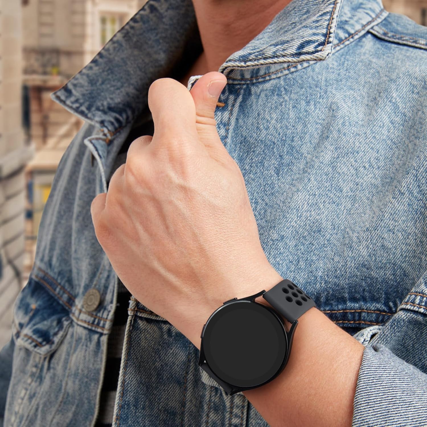 Meliya Bandas compatibles con Garmin Venu 2 Plus, Venu Sq, Venu y Vivoactive 3, correa de repuesto deportiva de silicona suave para Garmin Vivomove