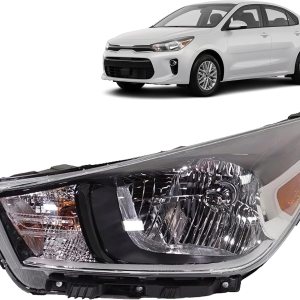 Repuesto para Kia Rio 2018 – 2020 LX Sedan, 2018 Rio EX y LX Hatchback, 2018 Rio EX Sedan Faro halógeno con bombillas izquierdalado del conductor Repuesto para Kia Rio 2018 – 2020 LX Sedan, 2018 Rio EX y LX Hatchback, 2018 Rio EX Sedan Faro halógeno con bombillas izquierdalado del conductor
