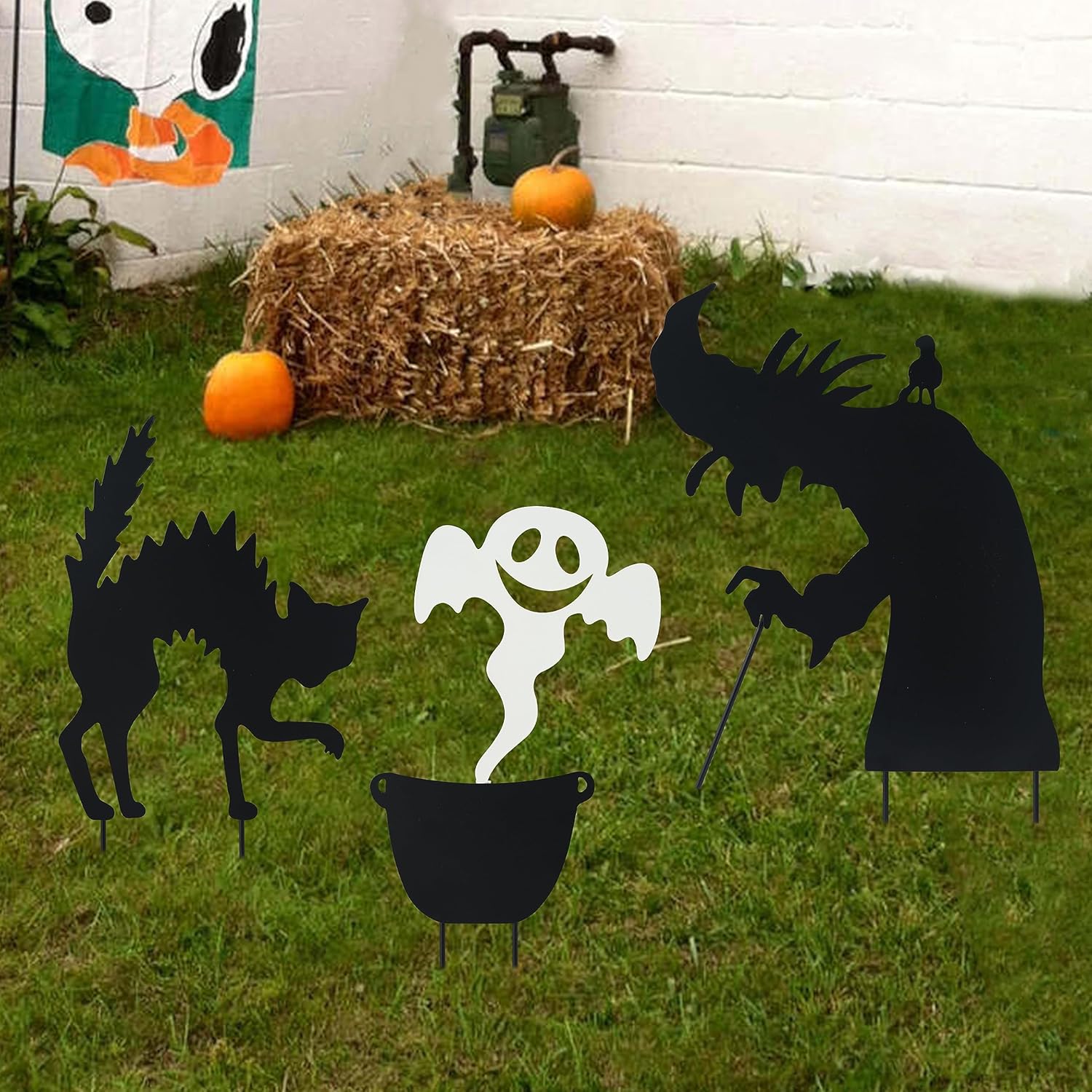 Peyton Decoraciones de Halloween para exteriores, para patio al aire libre, césped, jardín, decoración de Halloween