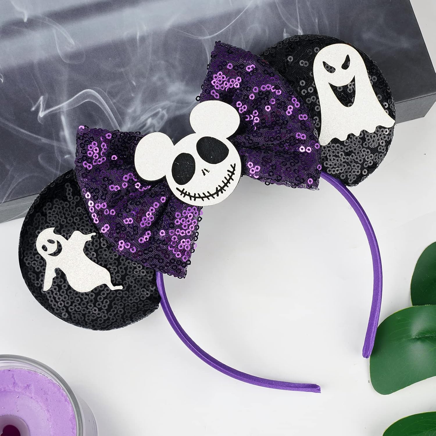 FANYITY Orejas de ratón, diadema de lentejuelas con orejas de ratón para niños, niñas y mujeres, Halloween y viaje de Disney (YL)
