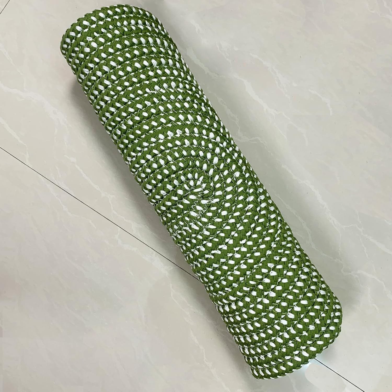 USTIDE Alfombra trenzada, ovalada de cuerda de algodón, lavable a mano, alfombra de cuerda suave para entrada, cocina, baño, mesita de noche,