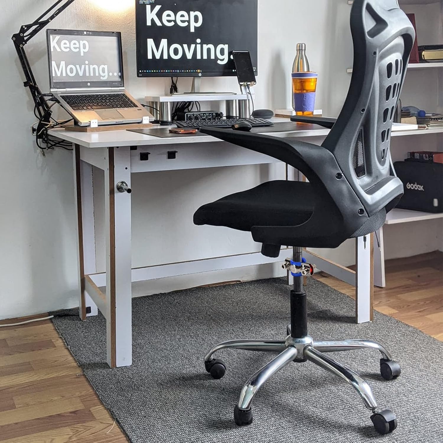Fix Sinking – Silla de oficina de acero inoxidable 304 para dejar de hundirse, kit de reparación de sillas de oficina con llave Allen, altura de