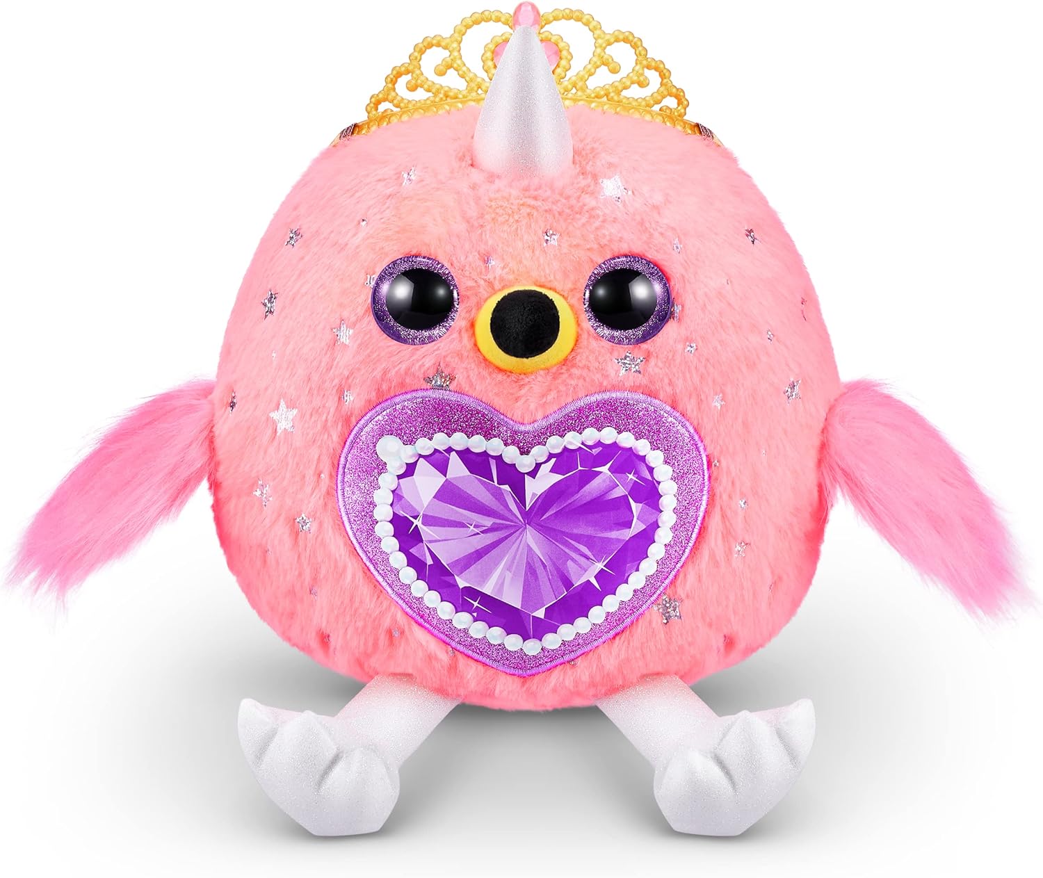 Rainbocorns Fairycorn Princess Surprise (flamenco) por ZURU – Peluche coleccionable de 11 pulgadas, huevo sorpresa, alas de hadas portátiles,