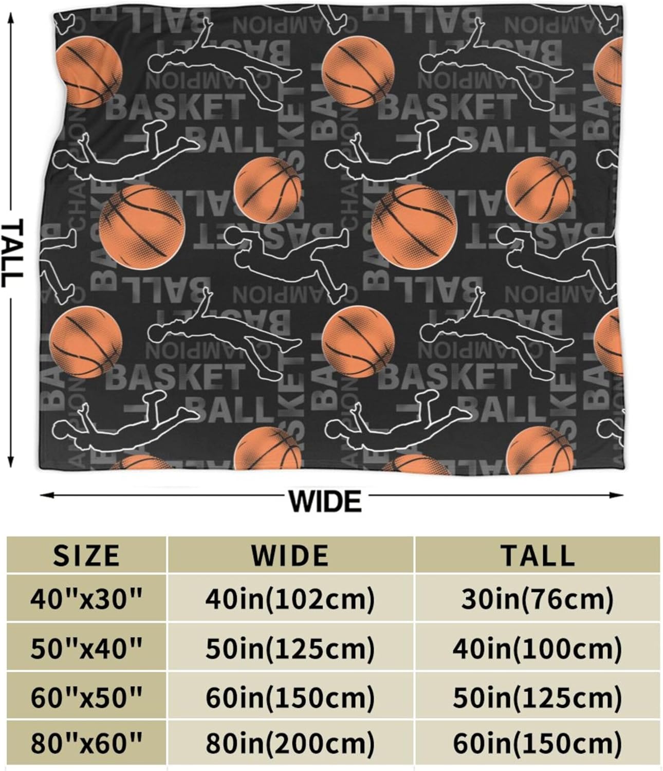 Mantas de baloncesto, manta de franela supersuave para sofá, manta de microfibra ligera y acogedora de lujo