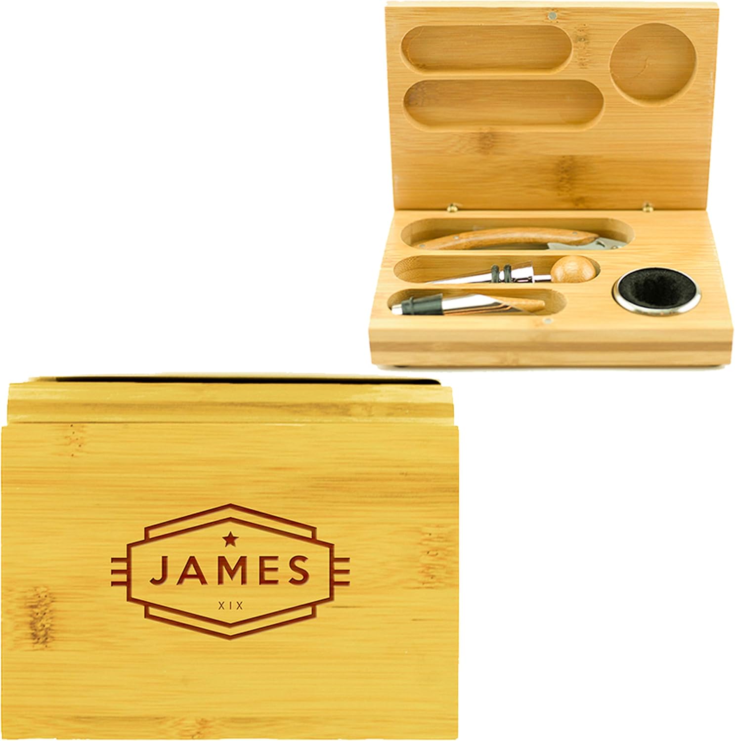 Juego de herramientas de vino personalizado de 4 piezas – Cadete