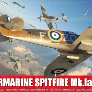 Airfix Supermarine Spitfire MK Ia 148 WWII Aviación Militar Kit de Modelo de Plástico A05126A Airfix Supermarine Spitfire MK Ia 148 WWII Aviación Militar Kit de Modelo de Plástico A05126A