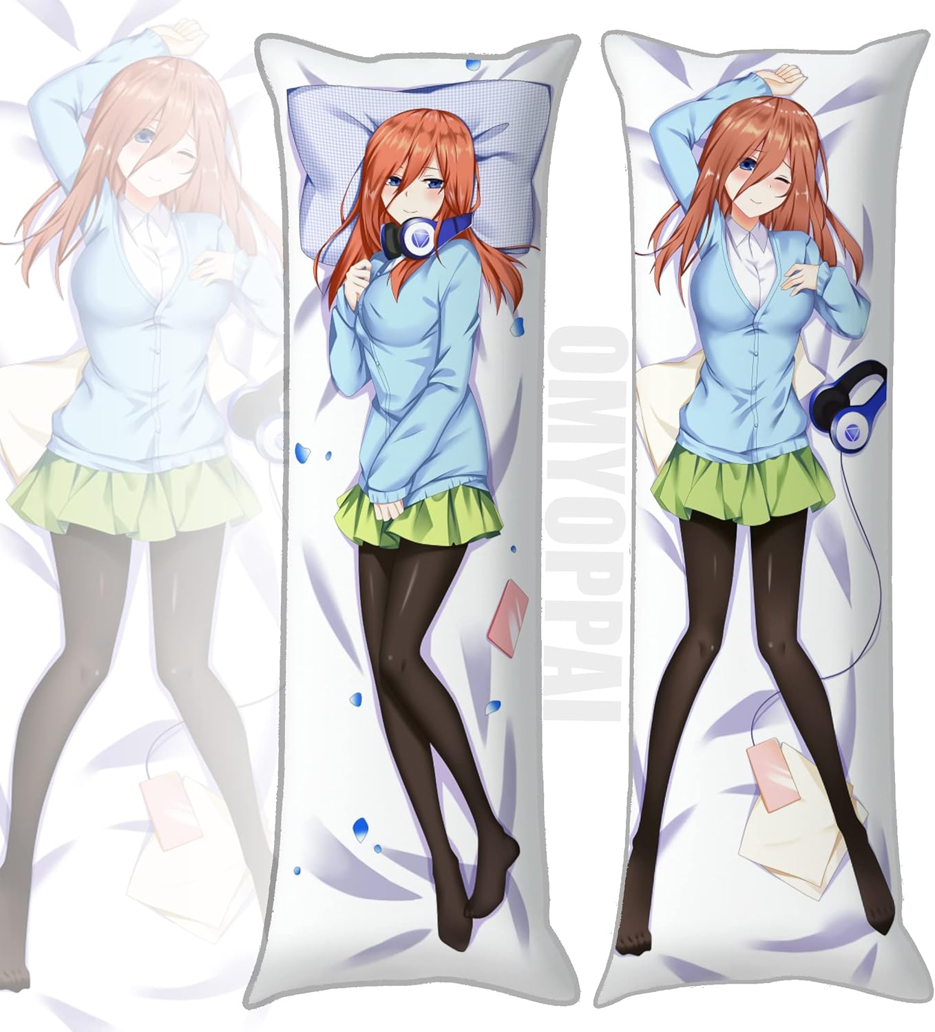 Anime The Quintessential Quintuplets Funda de almohada impresa de doble cara Comic Nakano Miku Waifu Hugging Body Pillow Case Regalo para Otaku