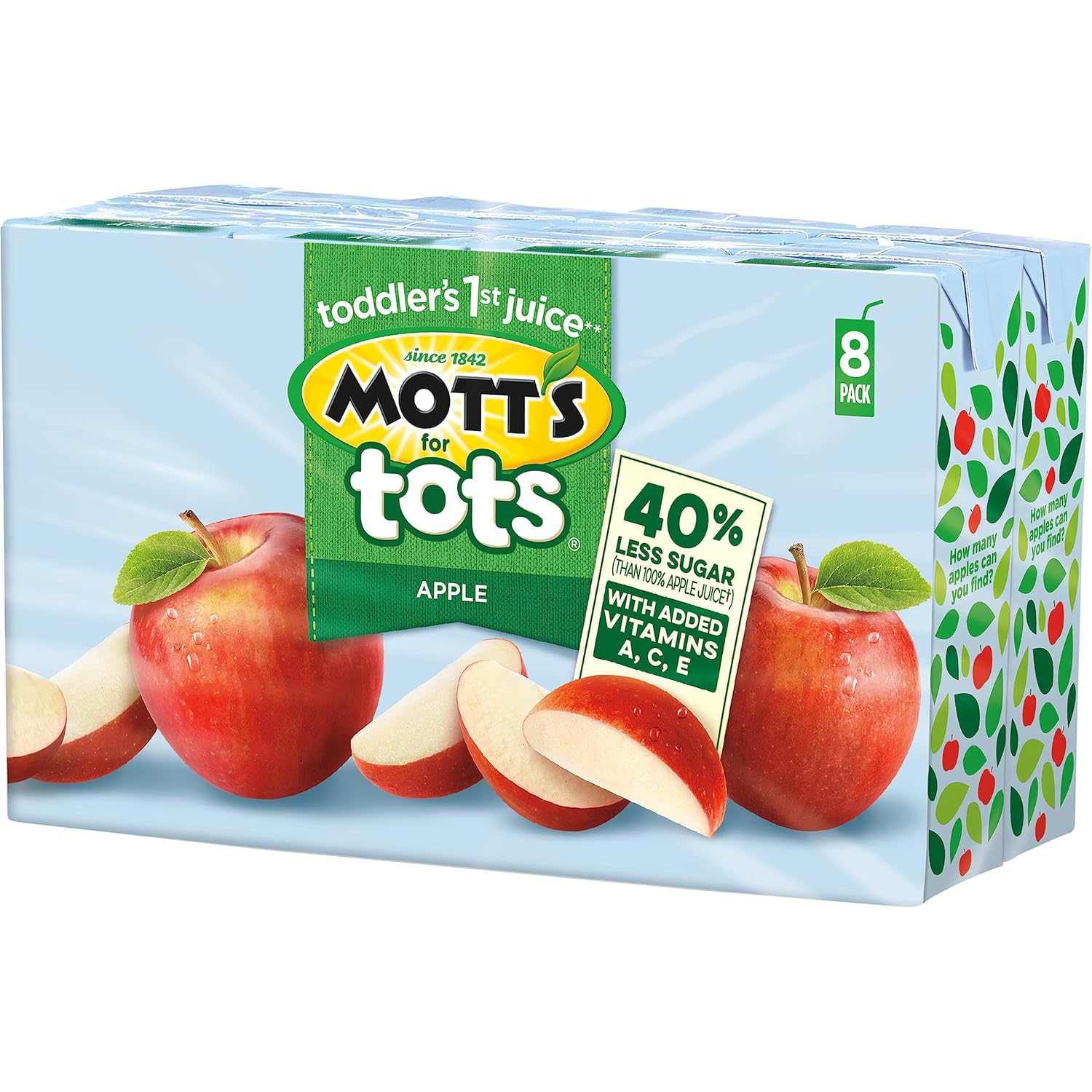 Mott’s For Tots – Bebida de jugo de manzana, caja de 6.75 onzas líquidas, 8 unidades (paquete de 4)