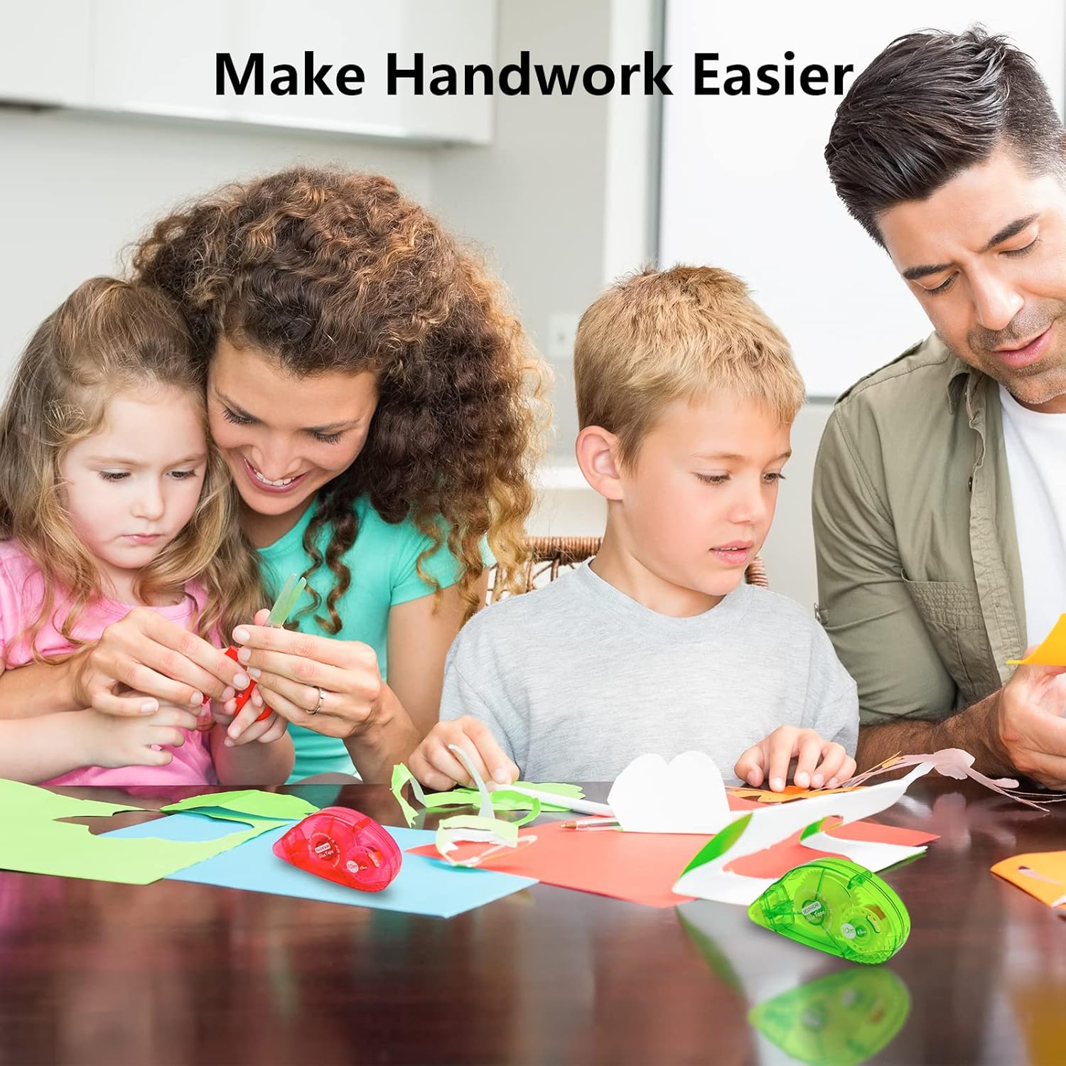 Cinta adhesiva de doble cara, rodillo adhesivo para álbumes de recortes, para manualidades, tarjetas y álbumes de recortes, 0.3 x 360 pulgadas,