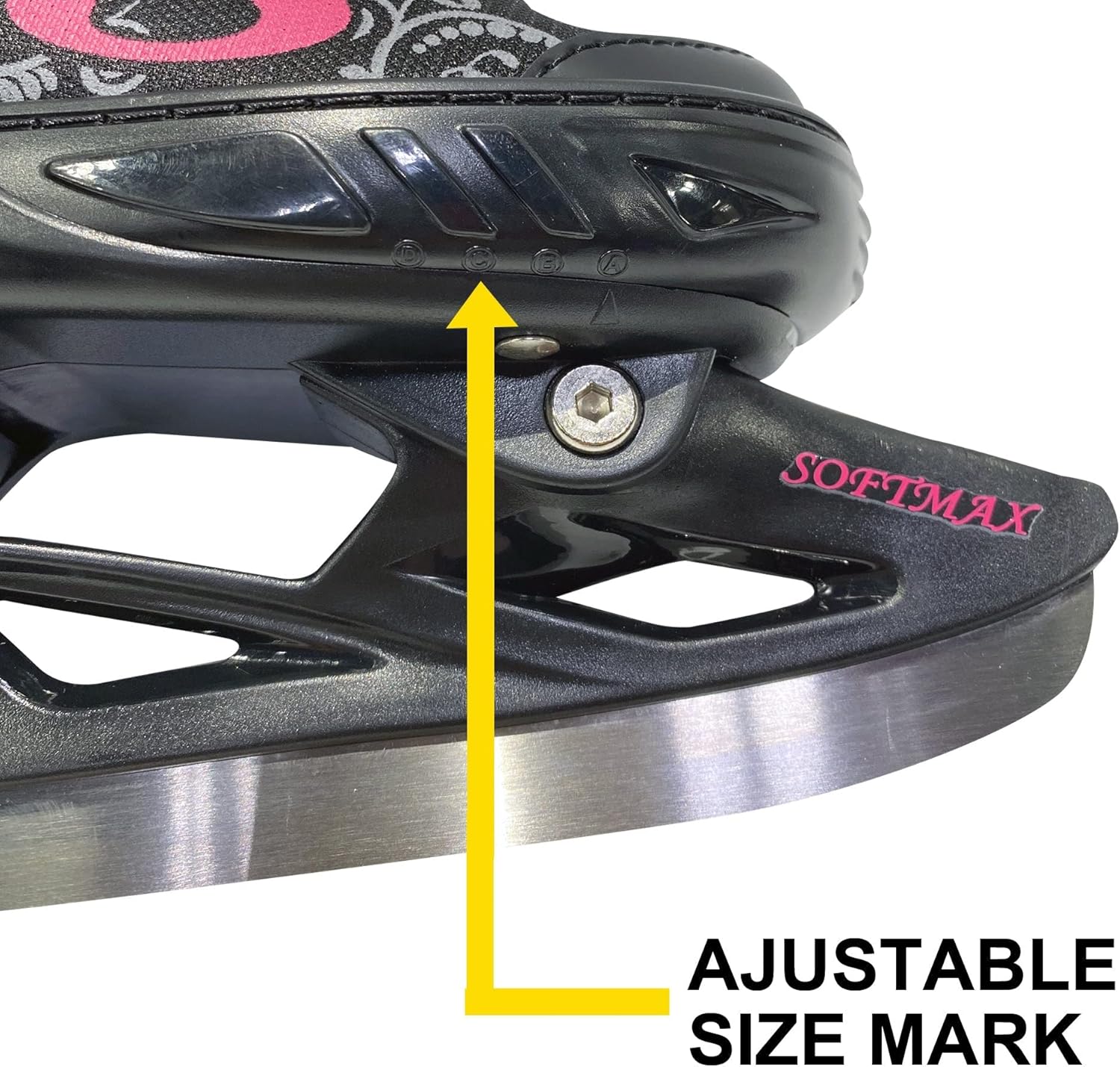 Patines de hielo ajustables – Patines de hockey para niños y niñas – Patines de hielo aislados para niños con 3 tamaños de ajuste