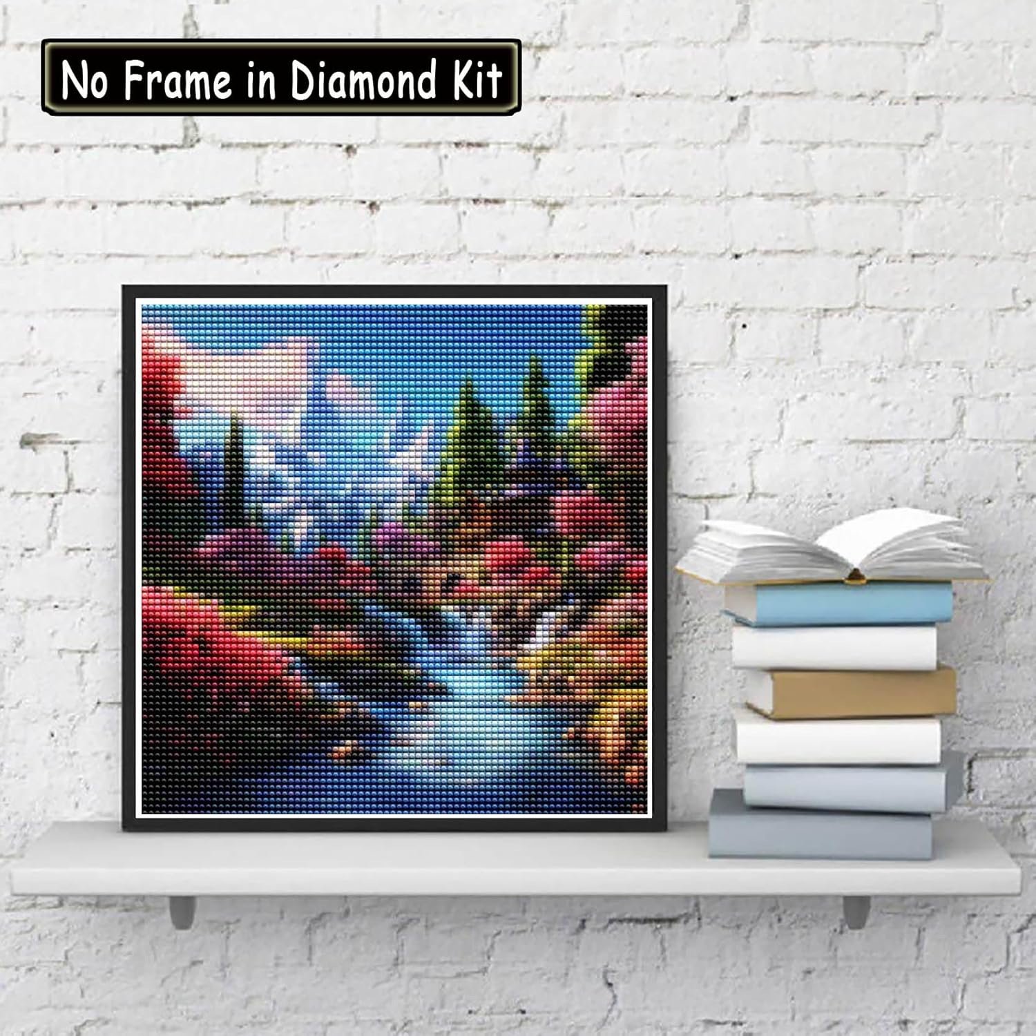 Cuneai – Pintura de diamantes 5D con diseño de montaña nevada, pintura con diamantes, arte de paisaje, bordado de cristal, punto de cruz, taladro