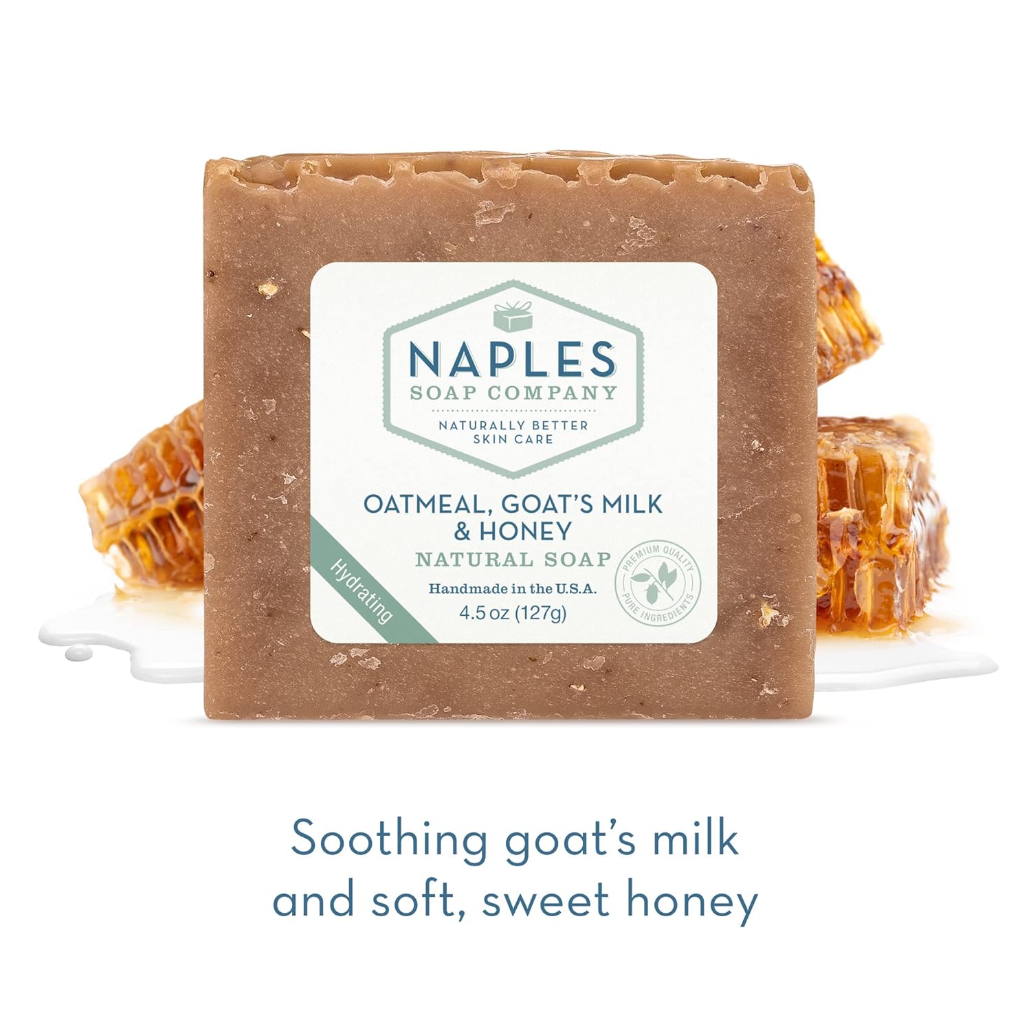 Naples Soap Company – Juego de regalo de manteca de karité natural y aceite de oliva, barras de jabón ricas en antioxidantes que hidratan