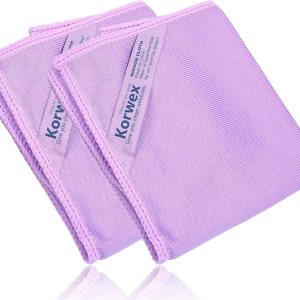 Paño de limpieza de ventanas, paño de limpieza de vidrio, rayas sin marcas (morado 2 unidades) Paño de limpieza de ventanas, paño de limpieza de vidrio, rayas sin marcas (morado 2 unidades)
