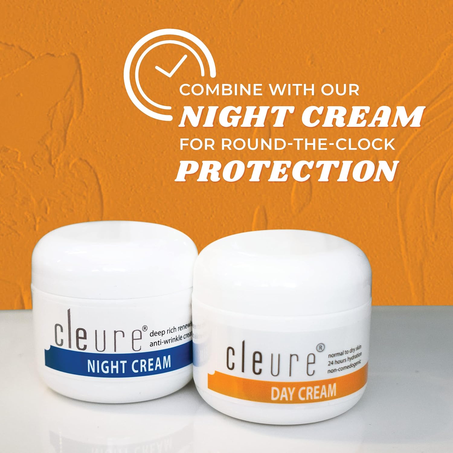 Cleure Crema de día antienvejecimiento e hidratante facial con manteca de karité pura para pieles sensibles, sin fragancia, sin gluten, salicilatos