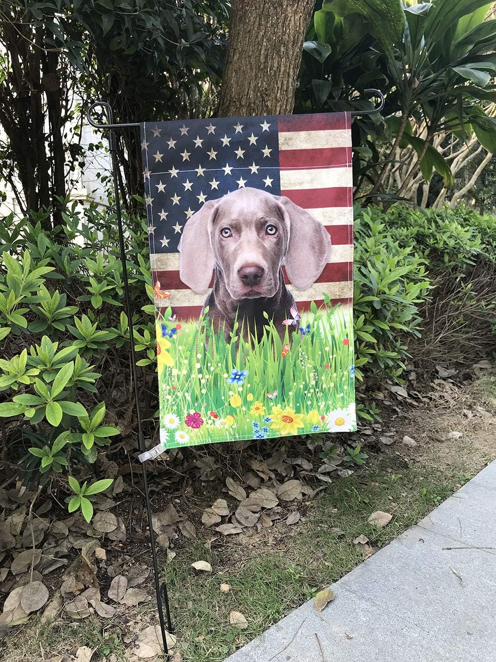 Border Collie – Bandera de bienvenida para jardín de otoño, hojas de arce, calabaza, otoño, pancarta decorativa para patio exterior, granja, doble