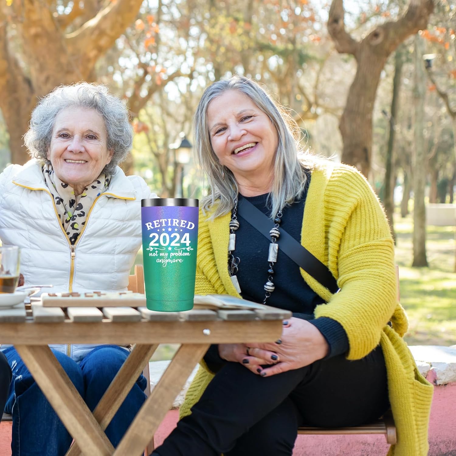 Regalos de jubilación para mujeres, vaso de café, regalos de jubilación 2024 para compañeros de trabajo, mujeres, mamá, madre, empleada, regalos de