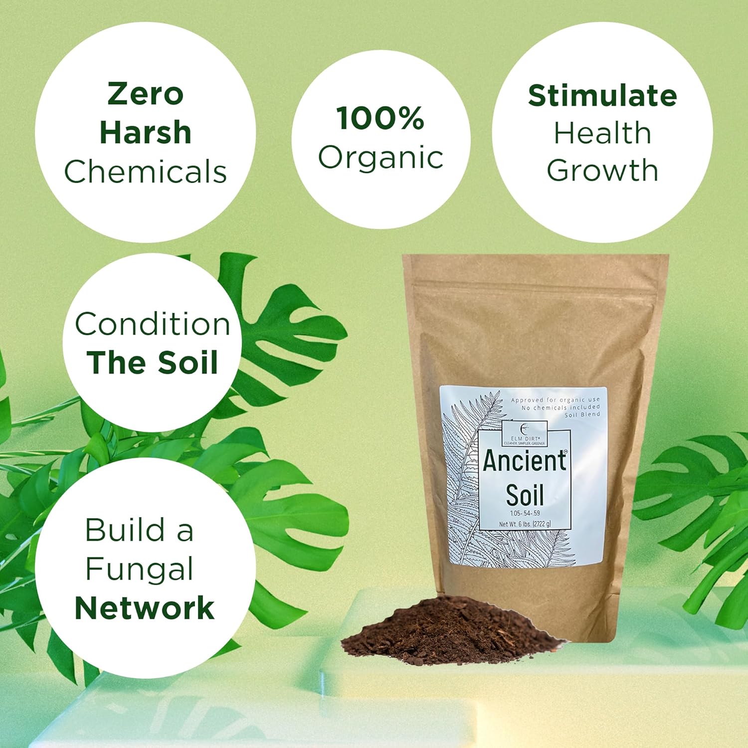Elm Dirt Suelo antiguo prémium para todas las plantas, suelo orgánico para plantas de exterior y suelo de plantas de interior, suelo de jardín para