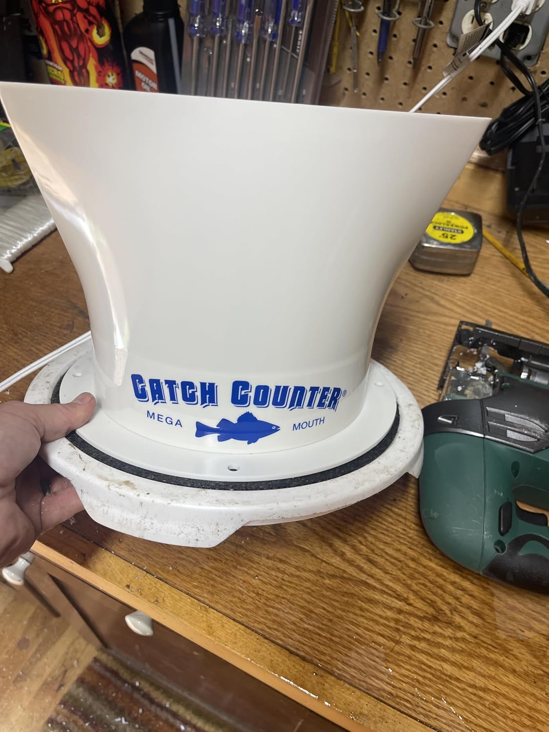 CatchCounter – Contador de captura de peces, boca mega para peces de pan a grandes crappies – Cualquier pez que se ajuste