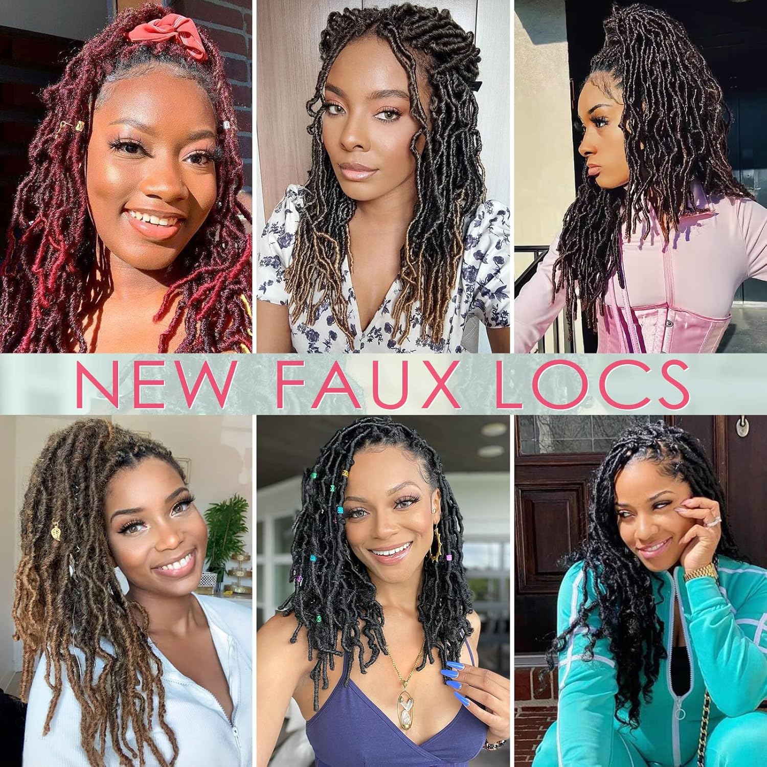 Nu Locs – 8 paquetes de cabello sintético de ganchillo de 12 pulgadas, rastas suaves preenrolladas, trenzas sintéticas de ganchillo para mujeres