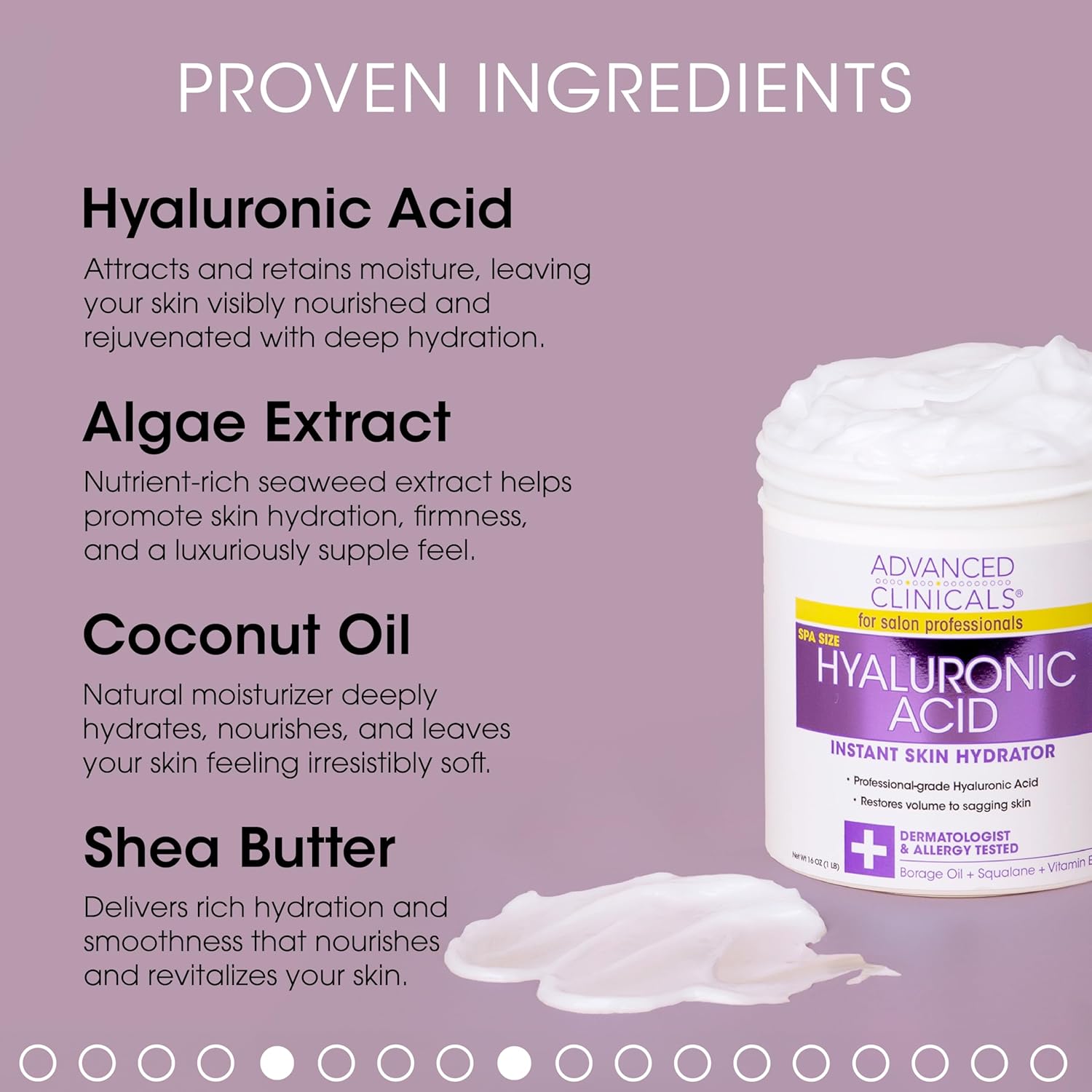 Advanced Clinicals Loción corporal de ácido hialurónico + crema iluminadora de vitamina C, juego de 2 piezas  Hidratante facial y crema corporal