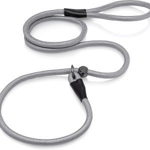 4Knines Correa de perro antideslizante duradera con palanca deslizante de metal ajustable, correa de cuerda de escalada de montaña, correa de 4Knines Correa de perro antideslizante duradera con palanca deslizante de metal ajustable, correa de cuerda de escalada de montaña, correa de