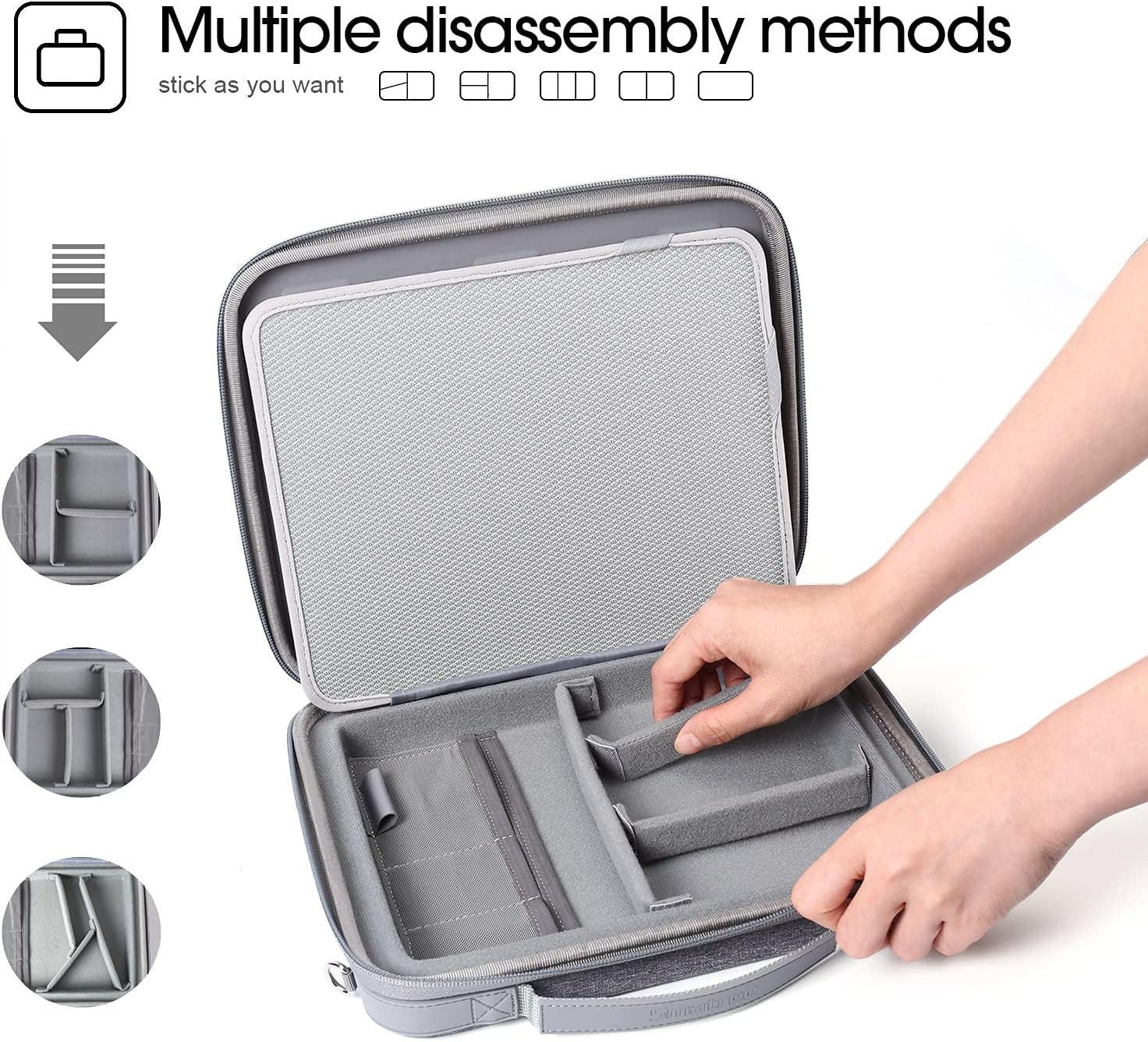 Smatree Funda rígida para iPad de 8.3 a 11 pulgadas para iPad Pro 2022 de 11 pulgadas, iPad Air 2022 de 10.9 pulgadas, bolsa de manga para iPad