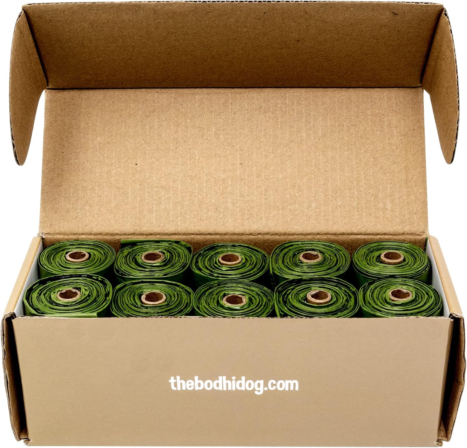 Bodhi Dog Bolsas recogedoras de excrementos con núcleo reciclable, 120 bolsas gruesas 100% a prueba de fugas para desechos de mascotas, se adapta a