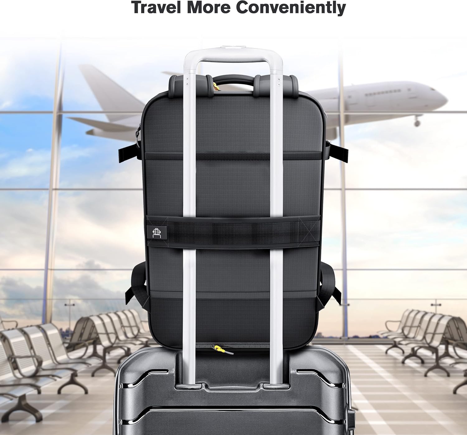 rooCASE Venice – Mochila de viaje de 25 litros a 15.6 pulgadas para computadora portátil de negocios, fin de semana, mochila de mano para bolsa de