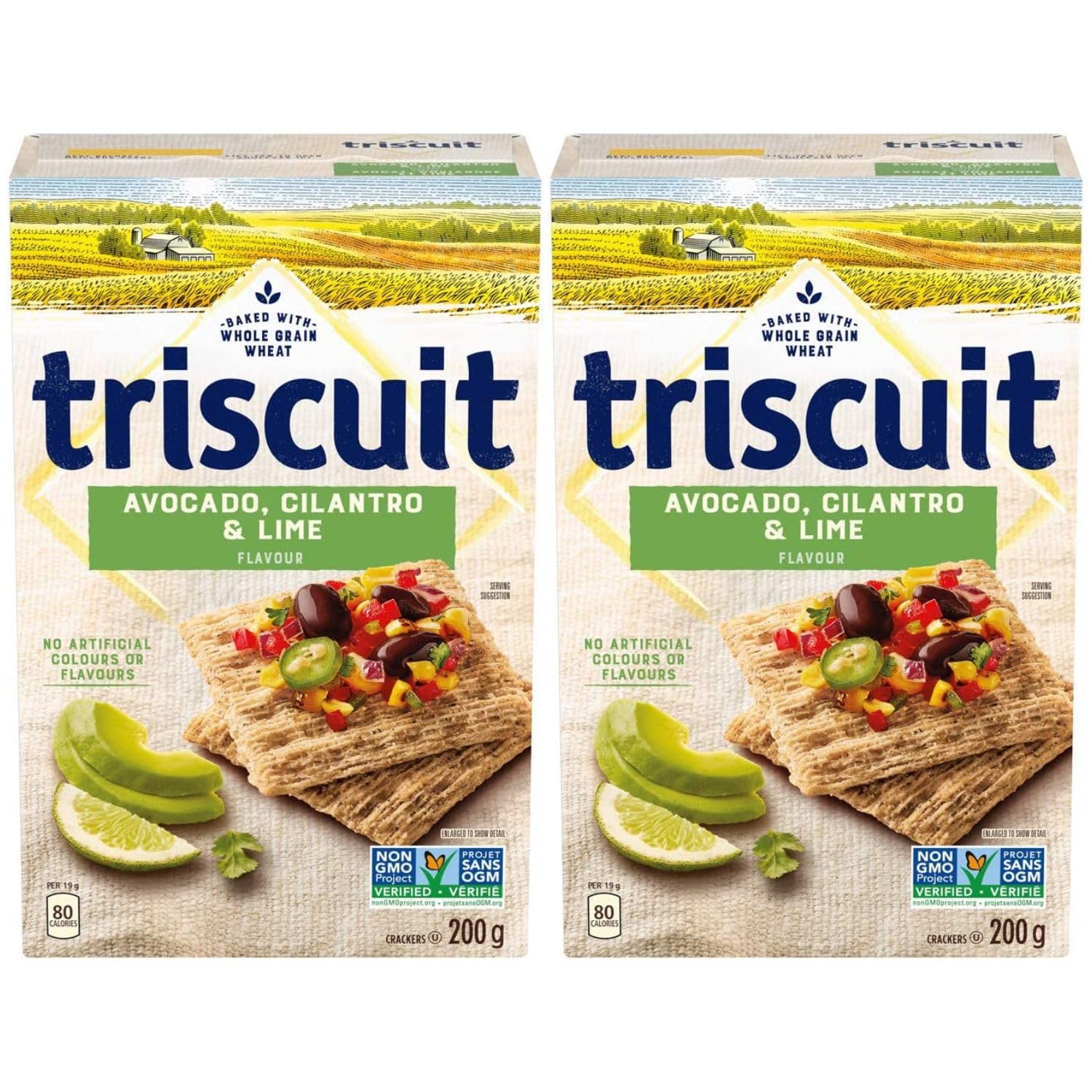 Triscuit Galletas de aguacate, cilantro y lima, 200 g7 oz (paquete de 2) enviadas desde Canadá
