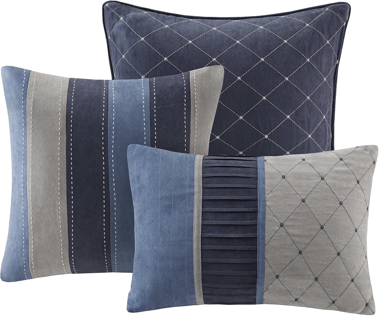 Madison Park juego de edredón, diseño moderno y acogedor para todas las estaciones, falda de cama a juego, almohadas decorativas, tamaño queen (90 x