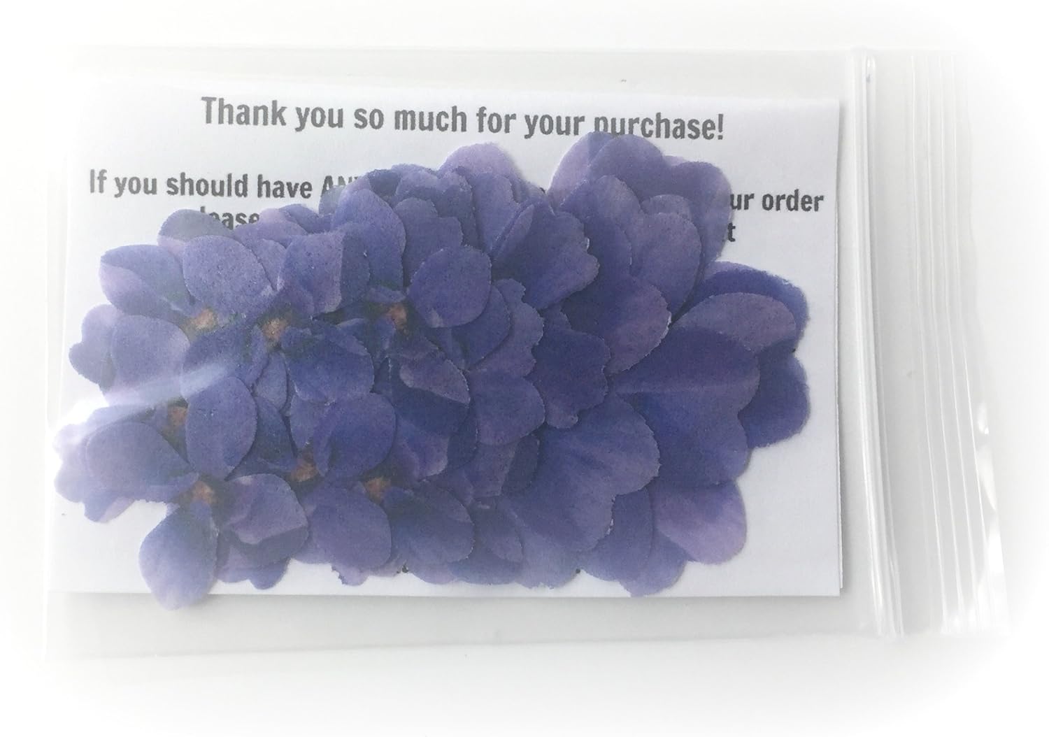 Surtido de flores de papel de oblea moradas en 3 formas y tamaños diferentes que van desde 1 pulgada a 2 pulgadas para decorar postres, paquete de 26