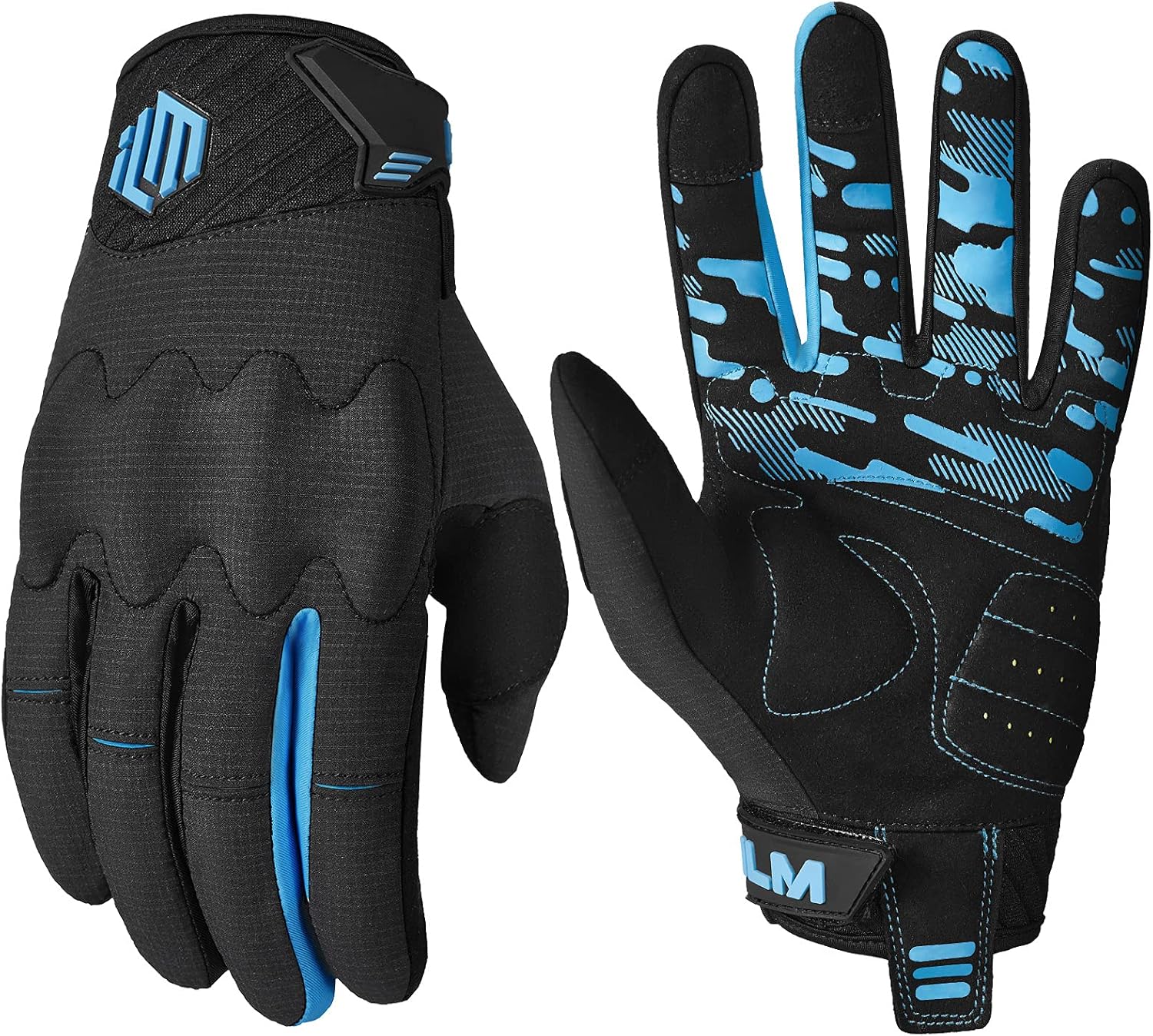 ILM Guantes de motocicleta para adultos, motocross, cuatrimoto, MTB, bicicleta de montaña, guantes con pantalla táctil para bicicleta, ciclismo,