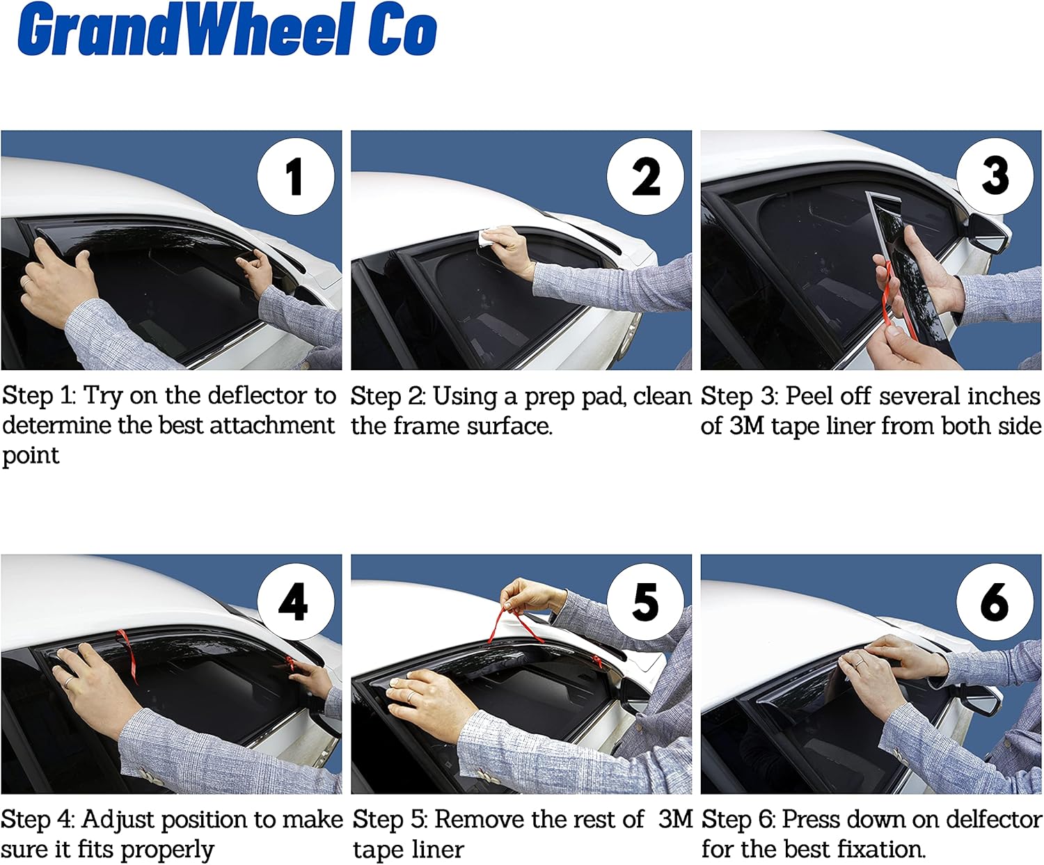 Co – Deflectores de visera de ventilación de ventana lateral tintados ahumados, protectores de lluvia compatibles con Jeep Wrangler 2018-2022 JLJeep