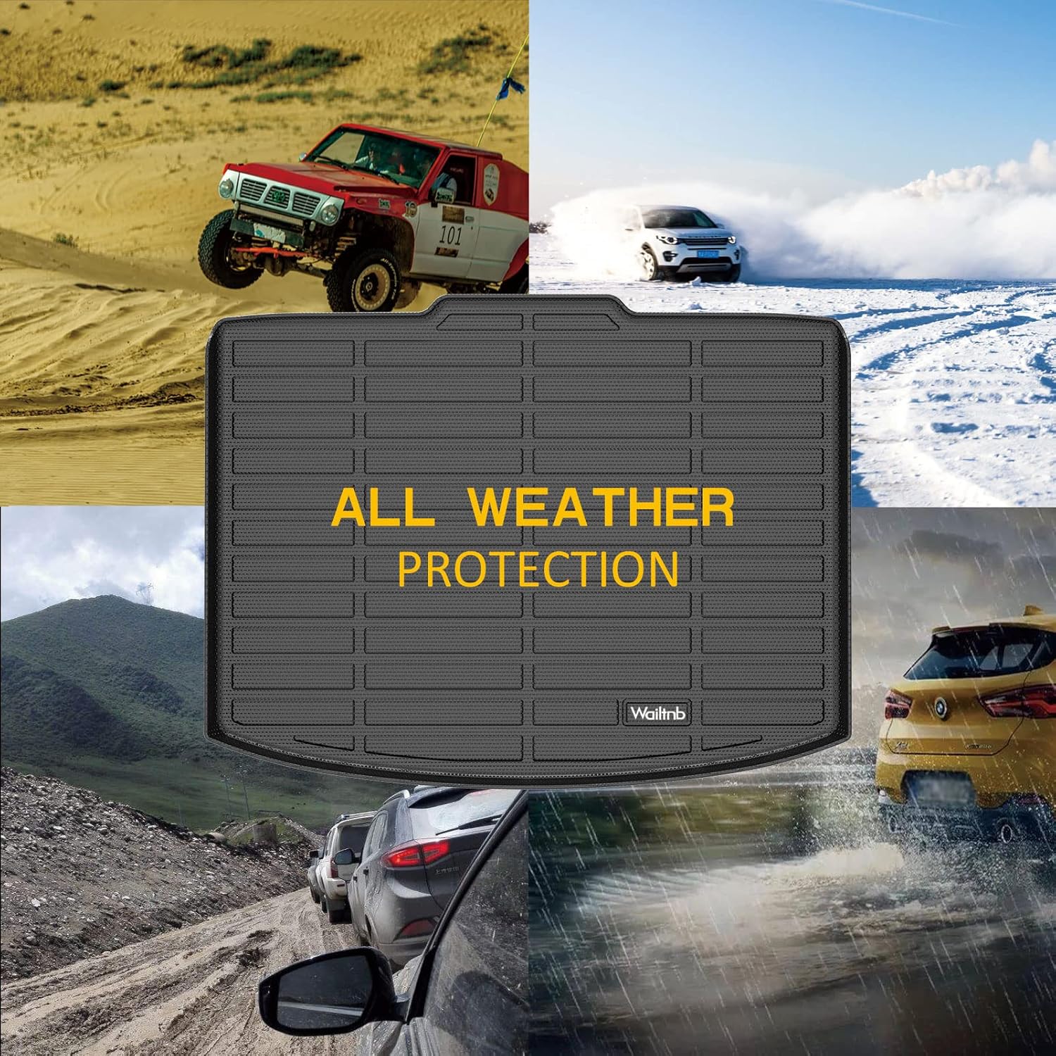 Forro de carga para todo tipo de clima para Hyundai Tucson 2022 2023 2024 ajuste personalizado, tapete de maletero de automóvil, impermeable, fácil