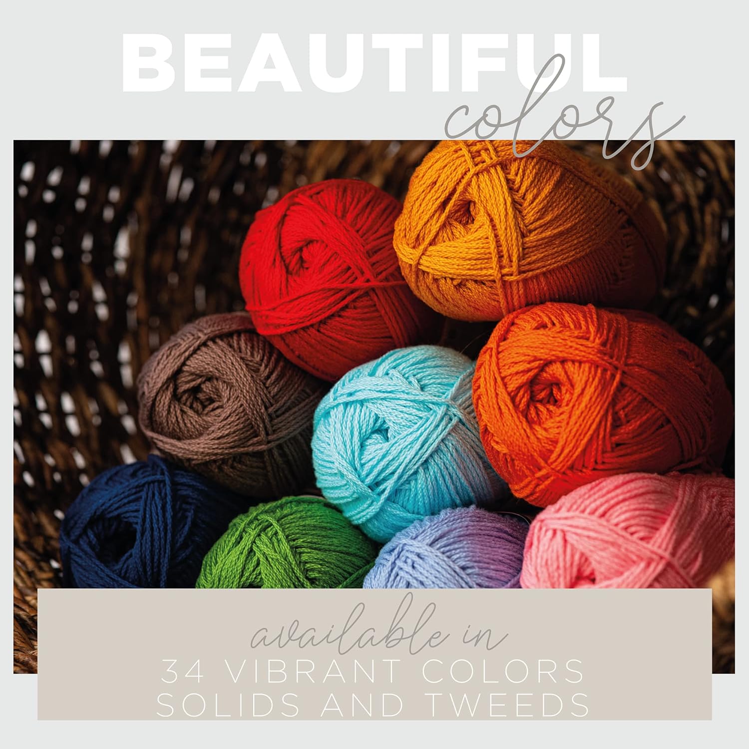Lion Brand Yarn Heartland Yarn – Hilo multicolor para tejer, tejer y tejer, paquete de 3, color congaree