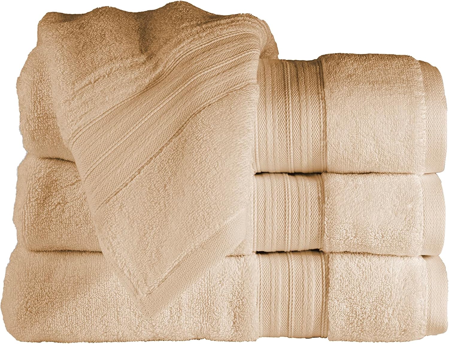 Bennett and Shea – Juego de 4 toallas de baño de lujo, resistentes al olor, 27 x 54 pulgadas, toallas de baño de alta calidad para baño, altamente