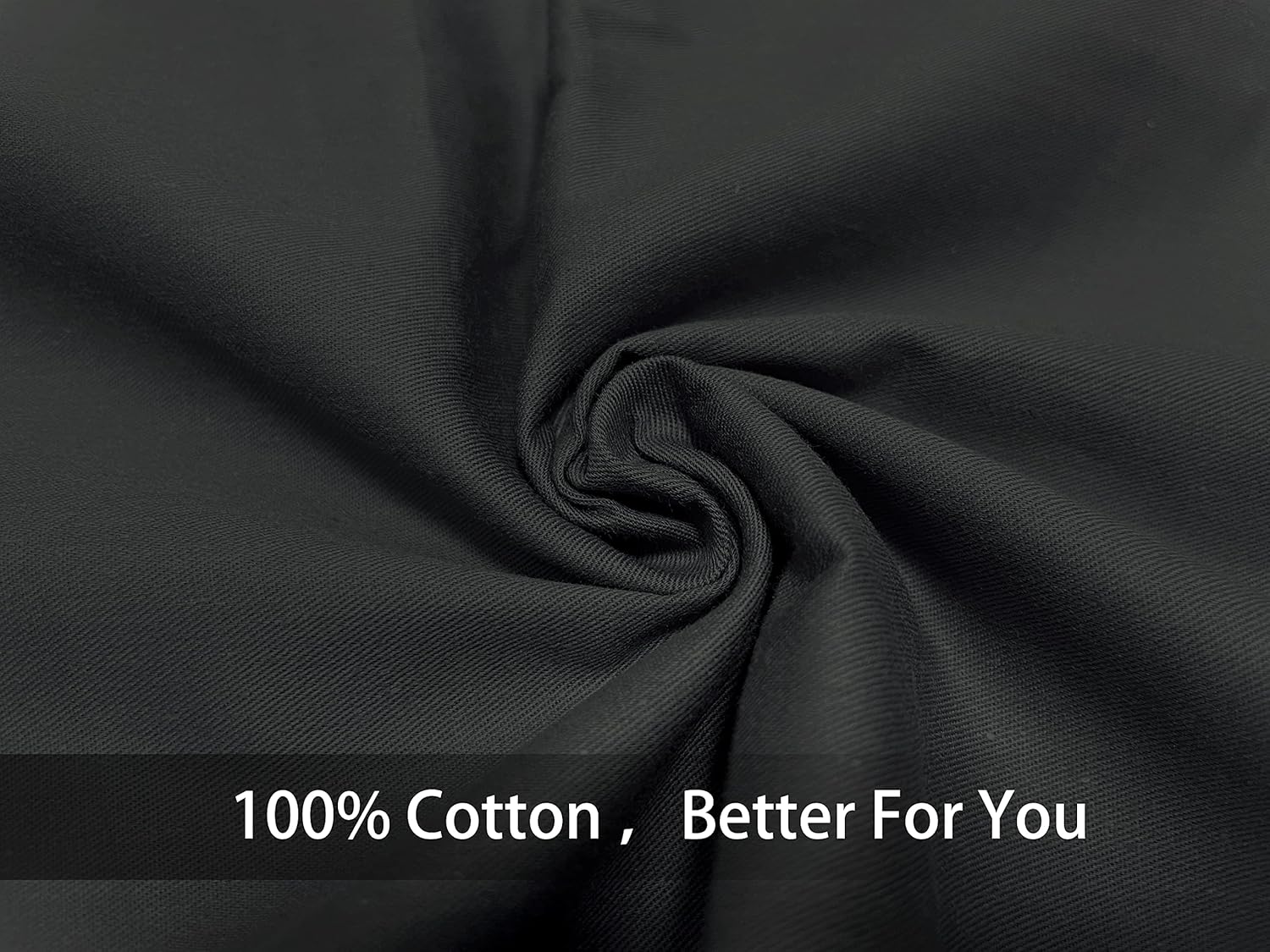 Funda de almohada suave 100% algodón egipcio con cremallera, acogedora y ligera, juego de 2, gris oscuro, tamaño King, 20 x 36 pulgadas