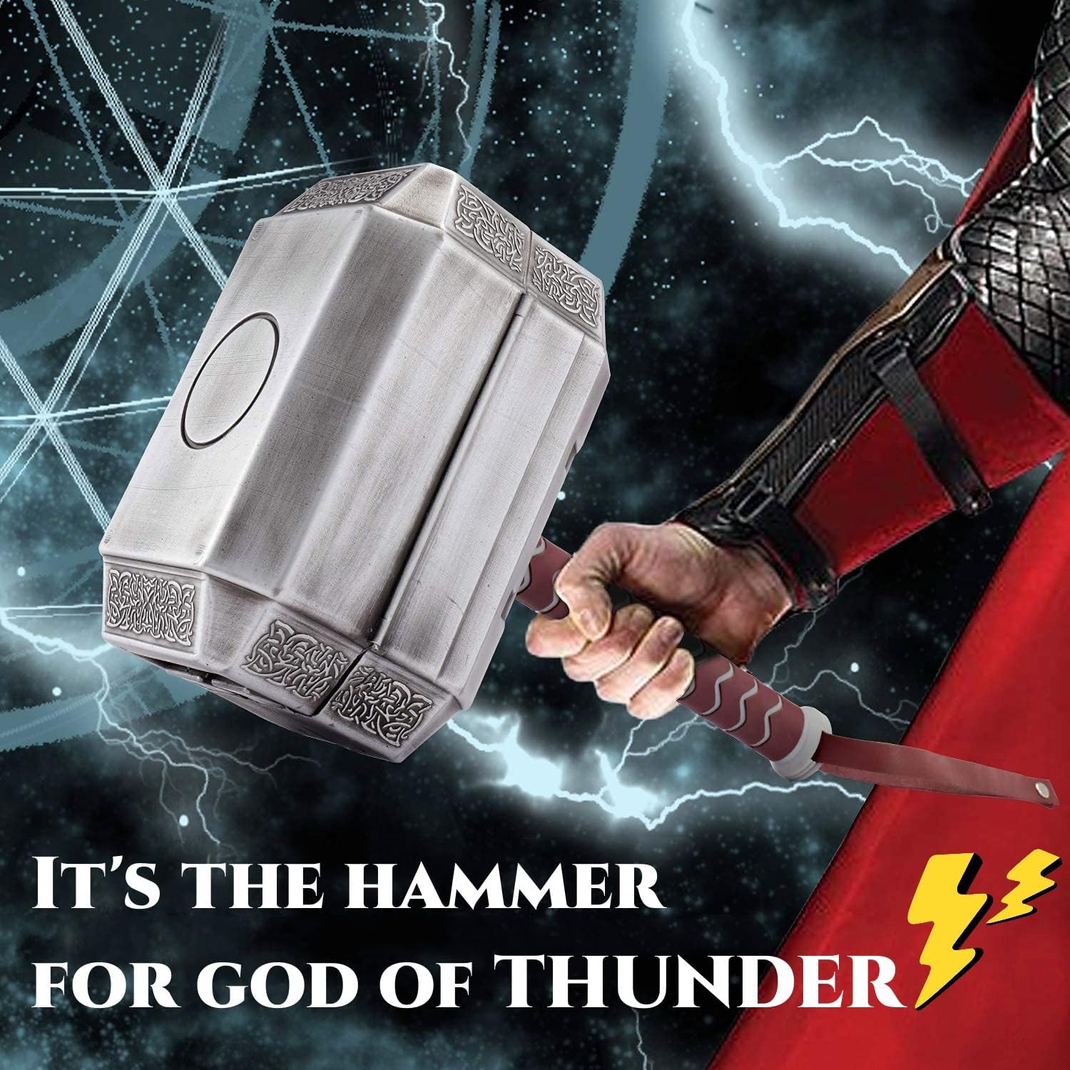 Thor Hammer Caja de herramientas para el hogar, kit de herramientas de martillo Mjolnir de Thor, juego de herramientas de reparación para el hogar,