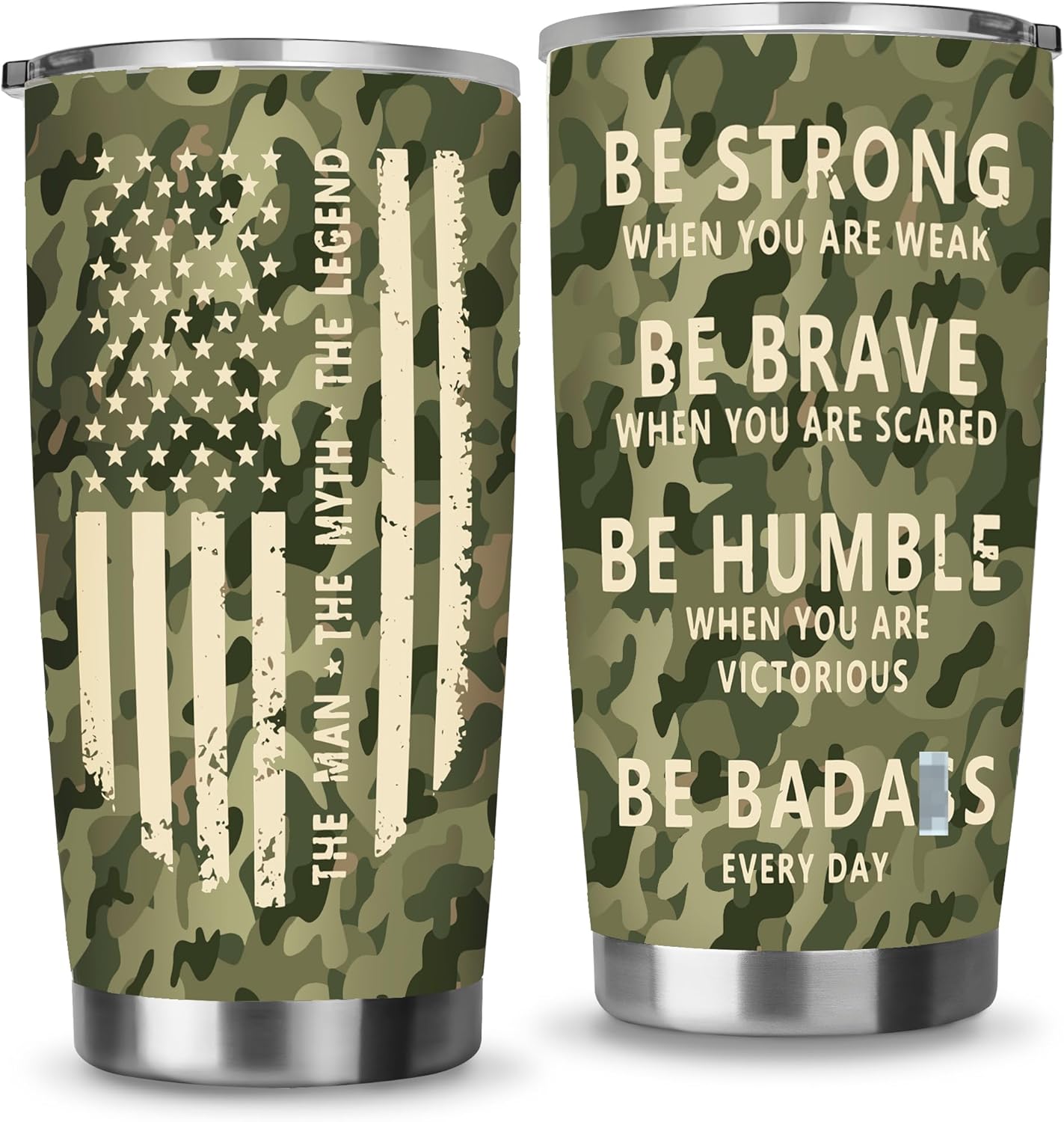 Niduilef Regalos para hombres y veteranos, regalo para hombres 40, 50, 70, 80 cumpleaños para hombres, vaso de acero inoxidable aislado al vacío de