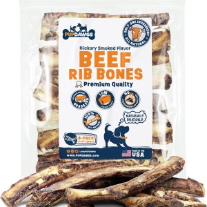 Huesos de perro de un solo ingrediente, fabricados en Estados Unidos, huesos de costilla de carne de res de 8 a 10 pulgadas, huesos naturales para Huesos de perro de un solo ingrediente, fabricados en Estados Unidos, huesos de costilla de carne de res de 8 a 10 pulgadas, huesos naturales para