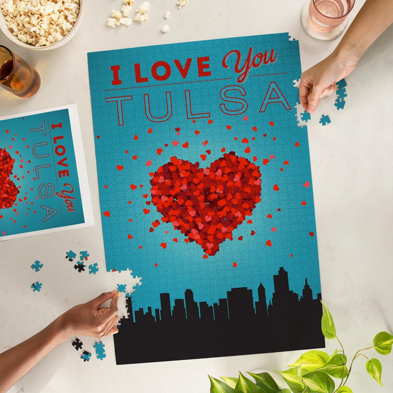 I Love You Tulsa, Oklahoma (rompecabezas de 1000 piezas, tamaño 19 x 27, desafiante rompecabezas para adultos y familia, fabricado en Estados Unidos)