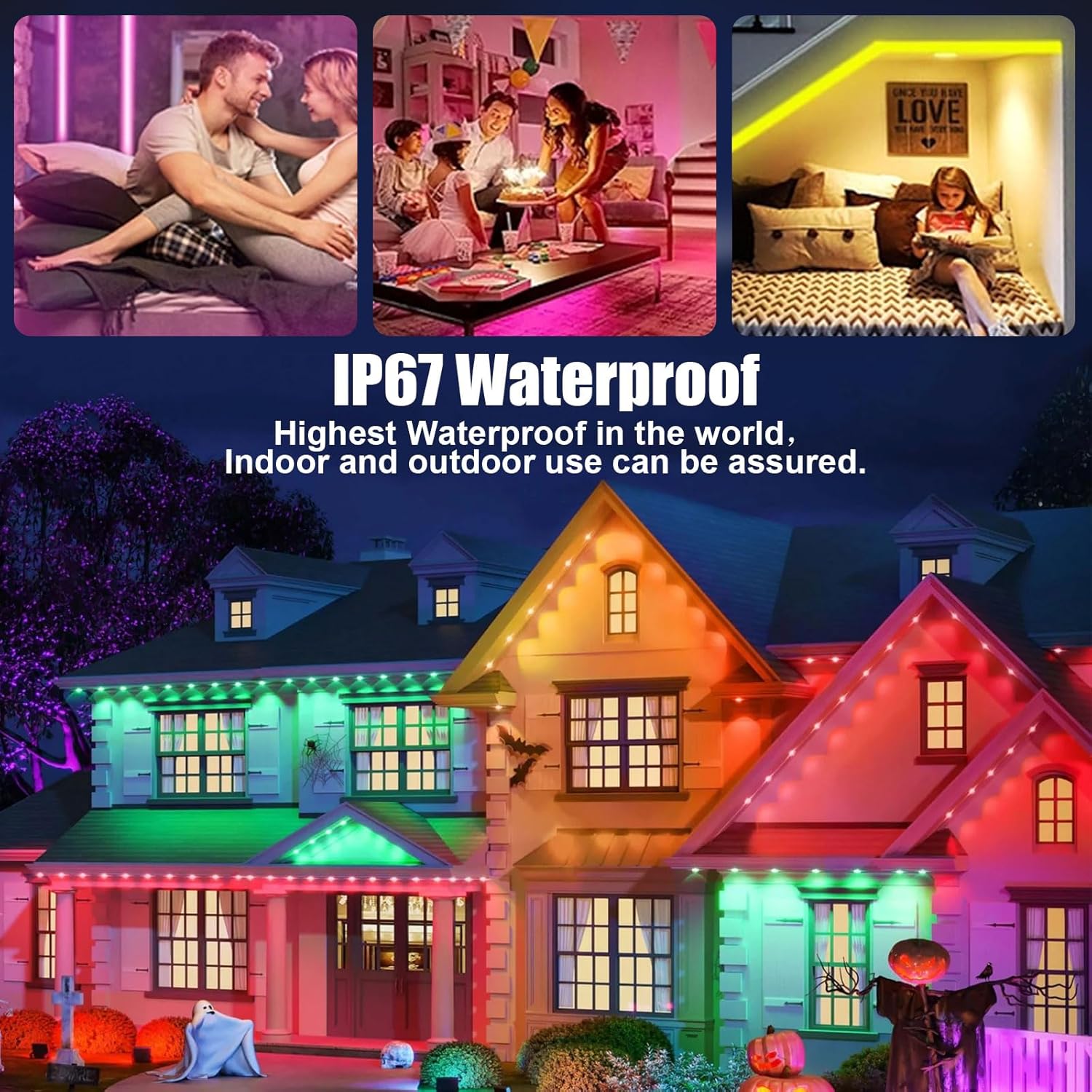 HNRLOY Paquete de 2 luces RGB para lavadora de pared con barra, 72 W LED RGB que cambian de color, luces de lavado de pared con control remoto RF,