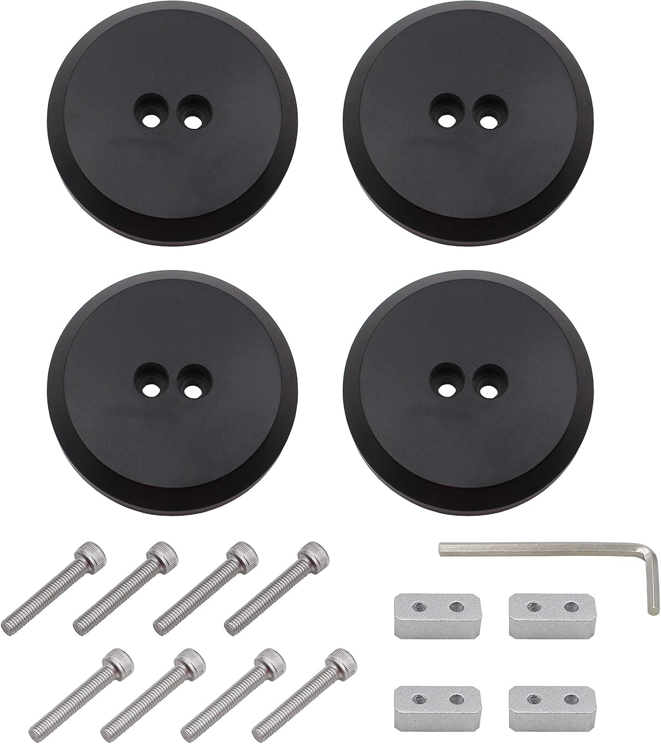 iFJF Adaptador de almohadilla de gato para palancapiso compatible con Corvettes C7 C6 y C5 y la mayoría de Porsche, aluminio negro anodizado, 4