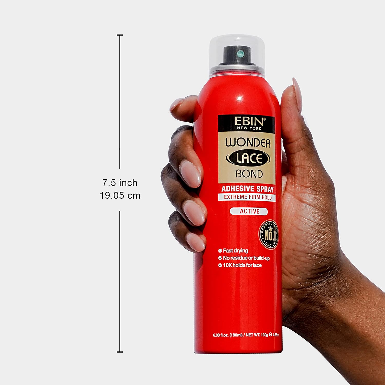 EBIN NEW YORK Wonder Lace Bond – Aerosol adhesivo sensible (sujeción extremadamente firme), 6.08 onzas líquidas, secado rápido, sin residuos, sin
