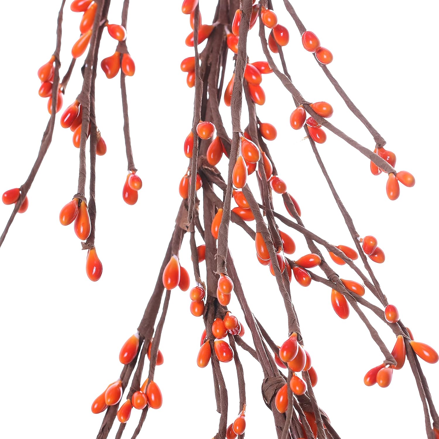 J’FLORU Guirnalda de otoño de 5 pies, guirnalda artificial de otoño para decoración del hogar de otoño (naranja)