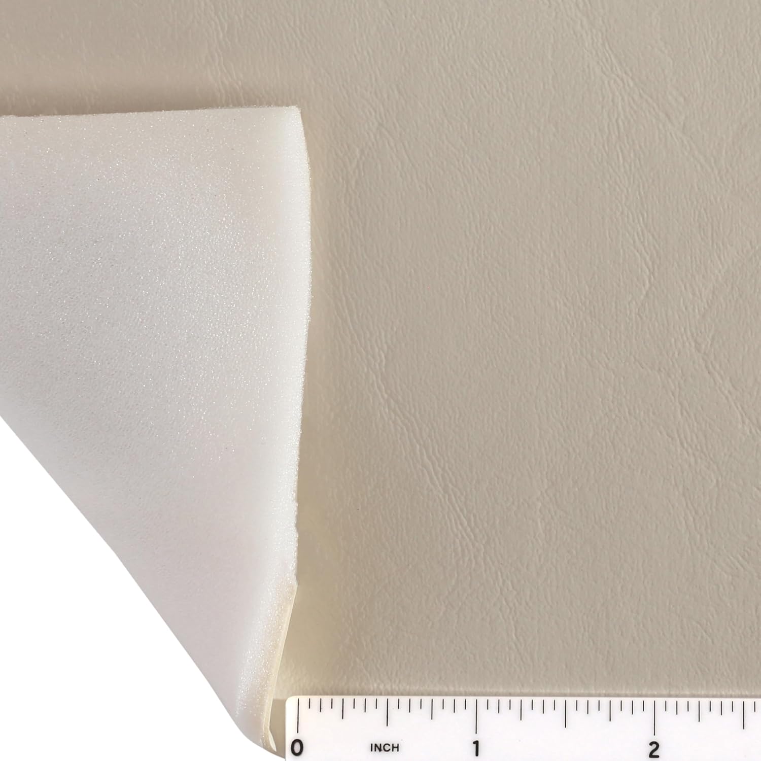 14″ espuma respaldada tela marina de tapicería de vinilo blanco apagado muestra 3″ x 3″ barco auto