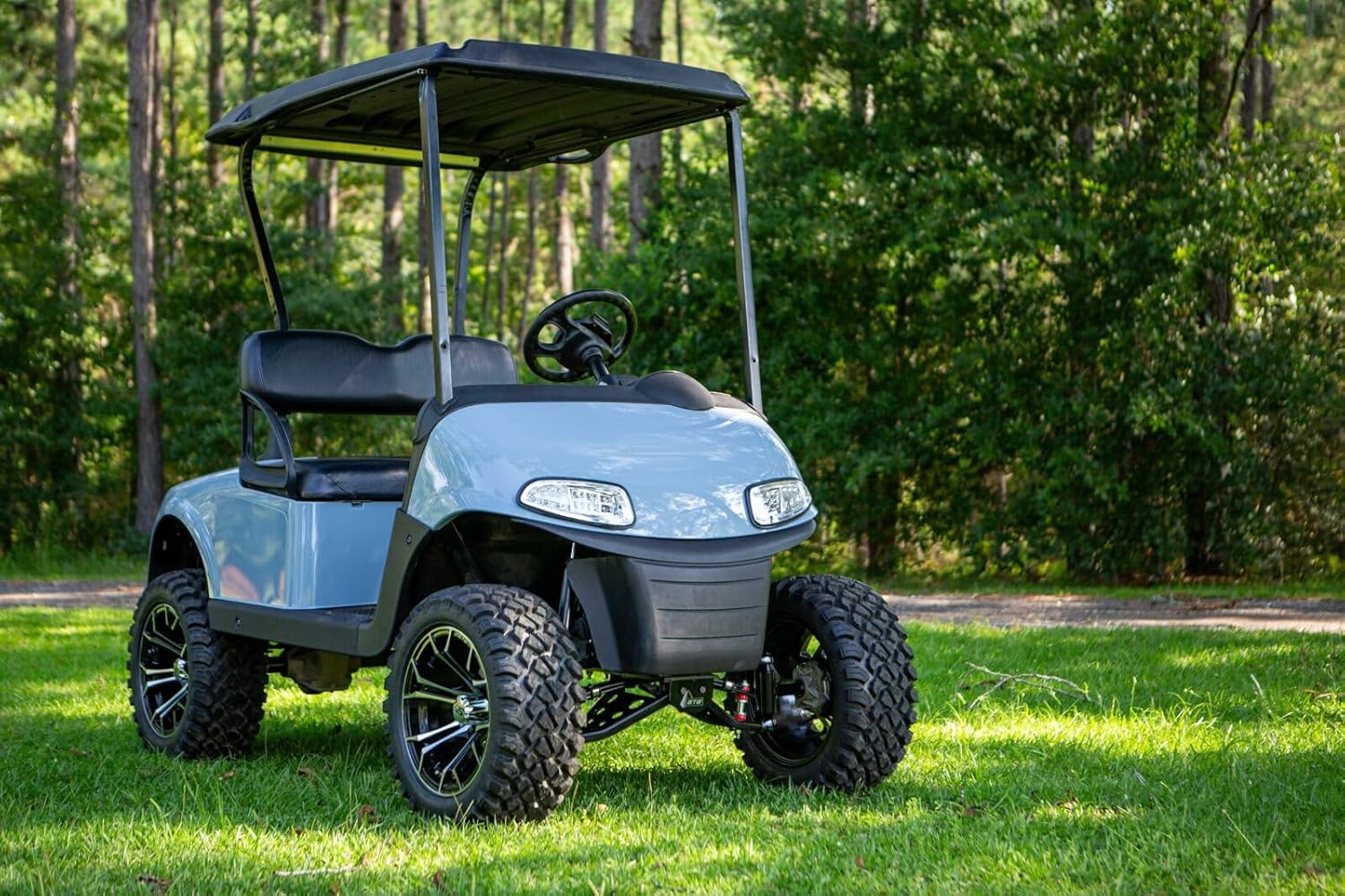 GTW Kit de elevación de carrito de golf con brazo en A doble de 4 pulgadas para modelos eléctricos EZGO RXV  Compatible con modelos eléctricos
